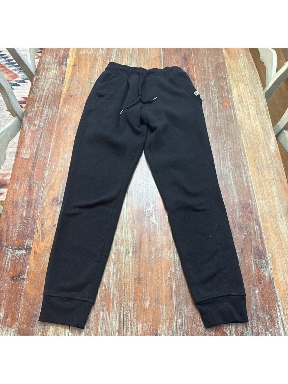 Monument Black Joggers Mens Small Sweatpants Comfy Athletic